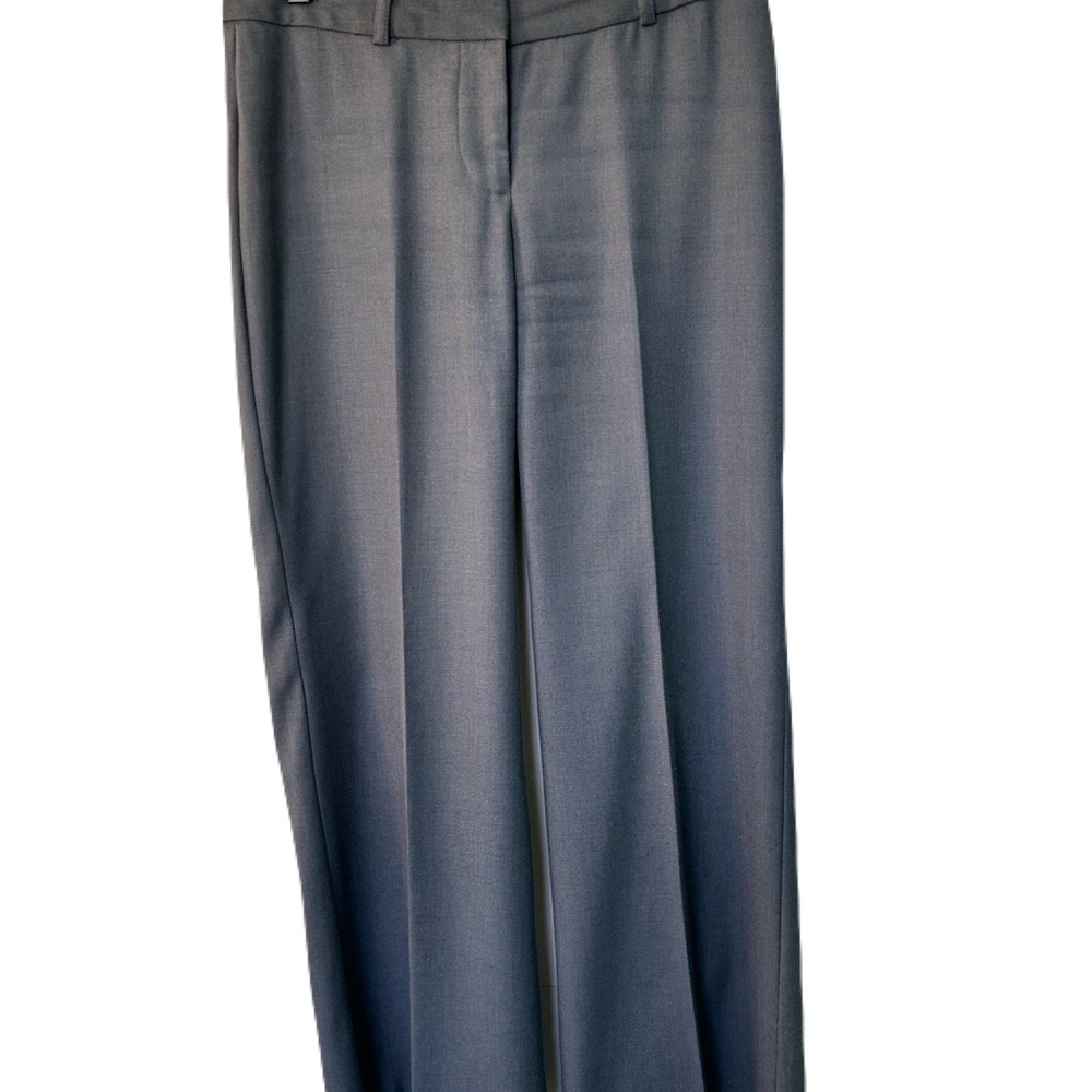 Anne Klein Wide-Leg Gray Dress Pants